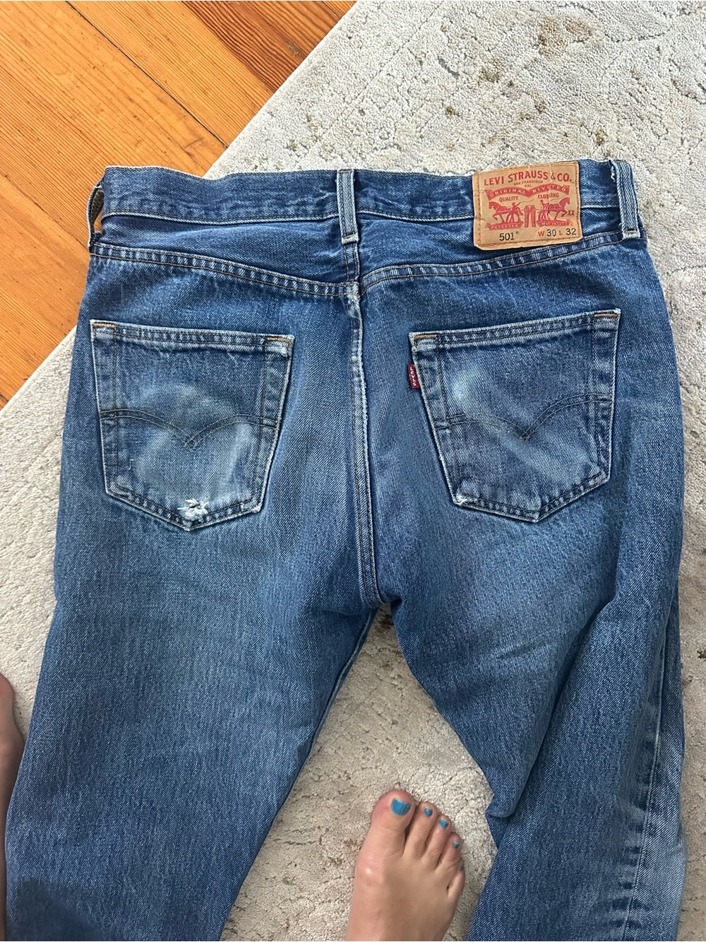 Levi's Blue Boyfriend Jeans